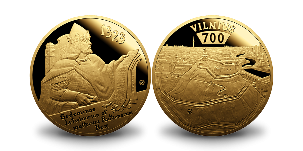 DU proginiai medaliai „Vilniui – 700 metų“ už VIENO kainą!2