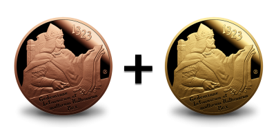 DU proginiai medaliai „Vilniui – 700 metų“ už VIENO kainą!