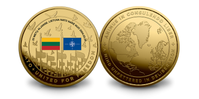 Proginis medalis  „Lietuva – 20 metų NATO Aljanse“
