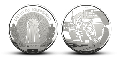Sidabro medalis „Lietuvos krepšiniui – 100 metų“