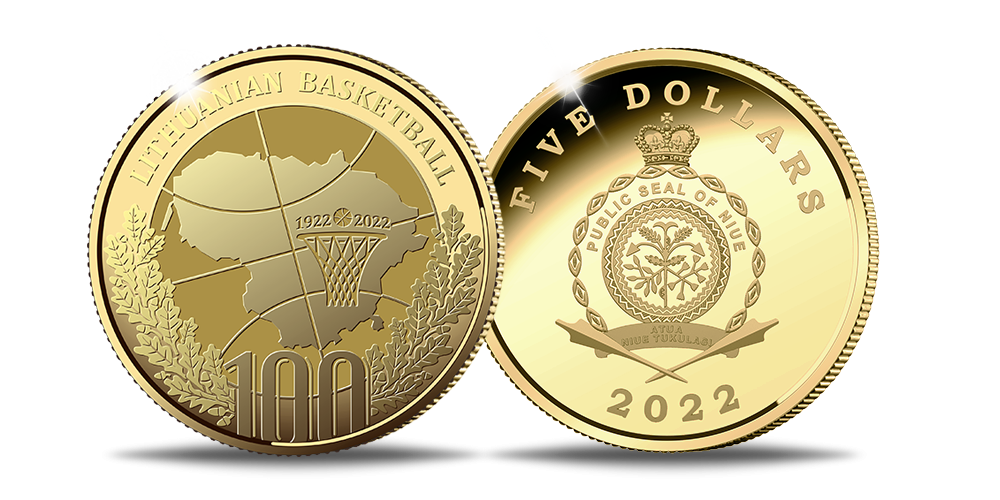 Aukso moneta „Lietuvos krepšiniui – 100 metų“