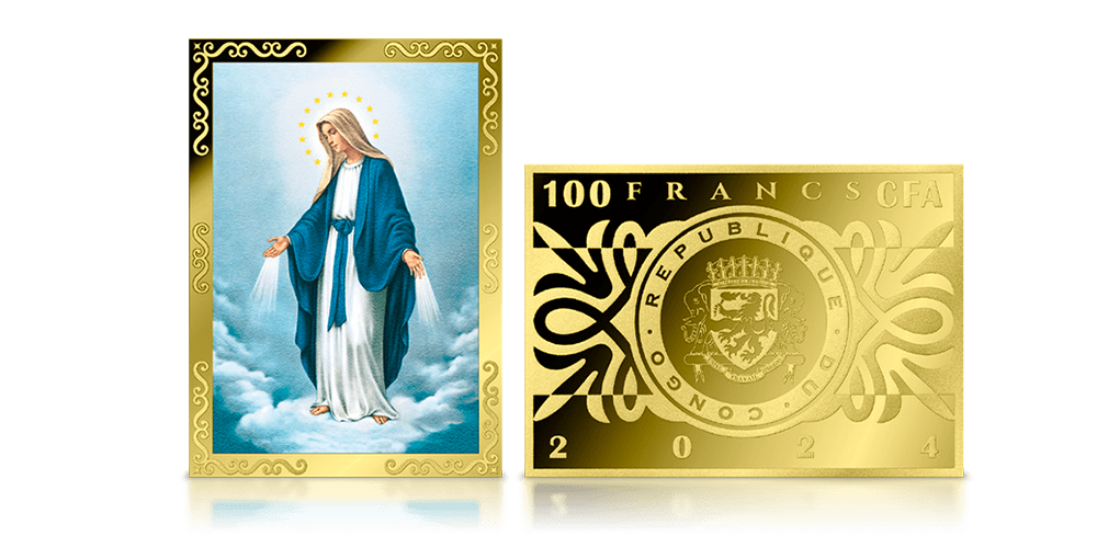 Gryno aukso moneta „Švč. Mergelės Marijos Nekaltasis Prasidėjimas“1