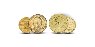 Monetų rinkinys „Pontifikai Jonas Paulius II ir Pranciškus“