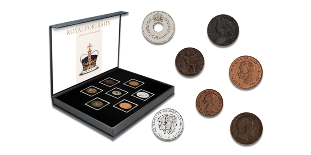 Didžiosios Britanijos monetų rinkinys „Karališkieji portretai“