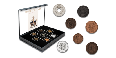 Didžiosios Britanijos monetų rinkinys „Karališkieji portretai“