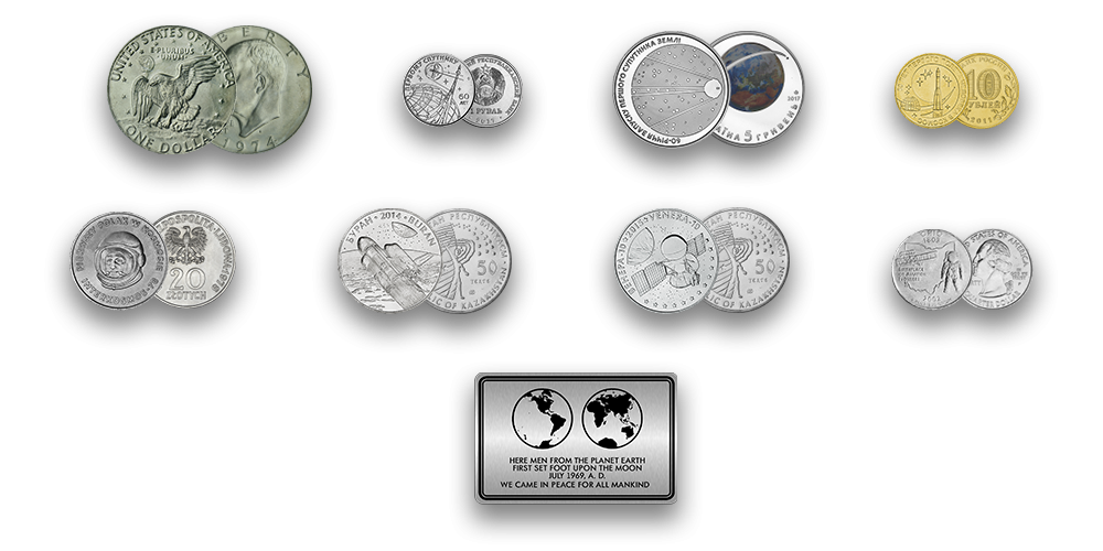 Autentiškų monetų rinkinys „Kosmoso užkariavimas“