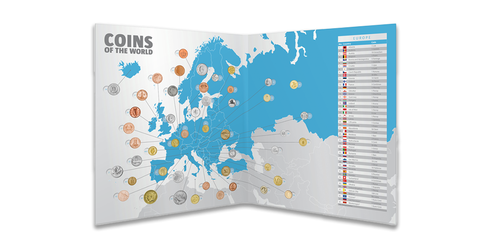 Monetų rinkinys „Pasaulio pinigai - Europa“2