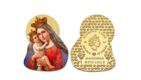 Paauksuota moneta „Madona su kūdikiu“