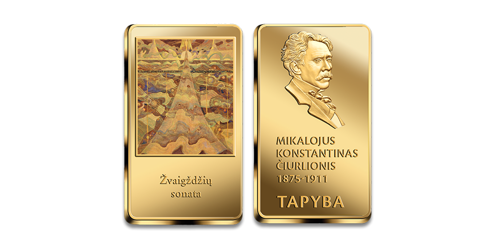 Paauksuotas luitelis „Sonata Nr. 6 (Žvaigždžių sonata)“