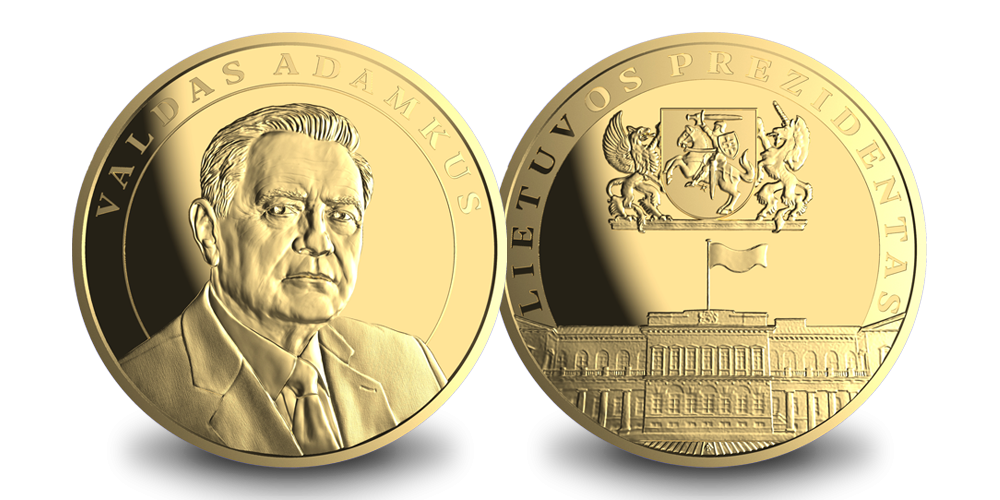 Paauksuotas medalis „Prezidentas Valdas Adamkus“