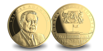 Paauksuotas medalis „Prezidentas Valdas Adamkus“