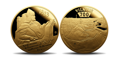 Paauksuotas medalis „Vilniui – 700 metų“