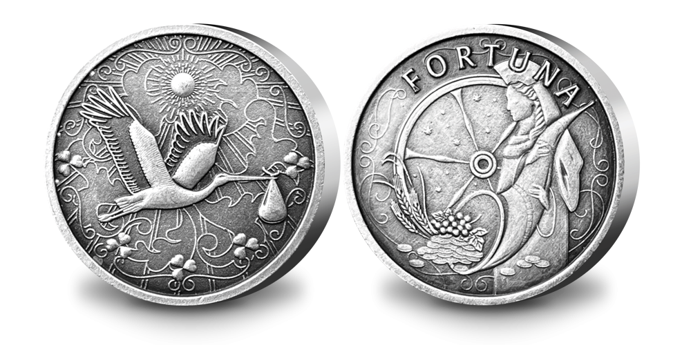Pasidabruotas medalis „Gandras“