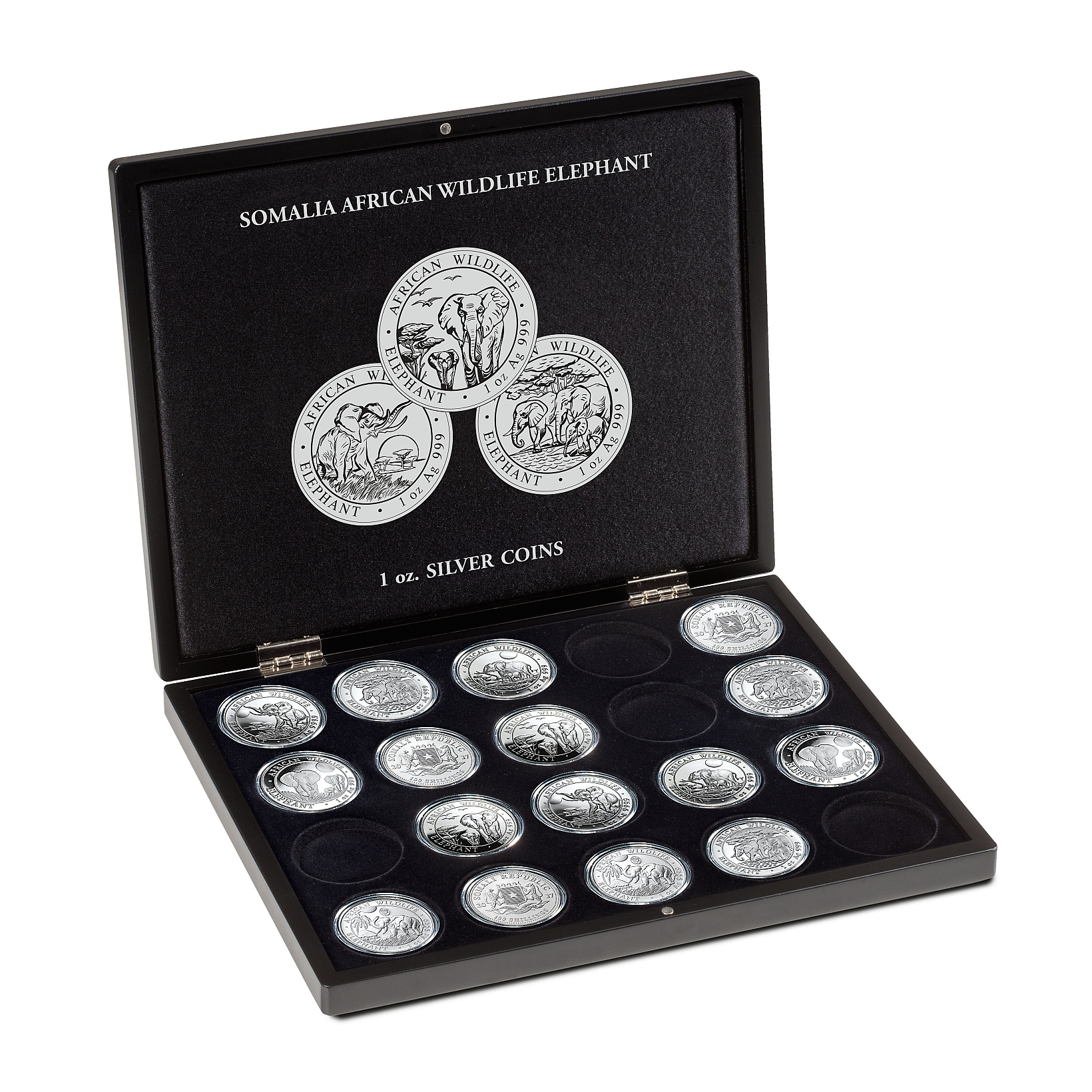 presentation-case-for-20-somalia-elephant-silver-coins-1-oz-in-capsules-2
