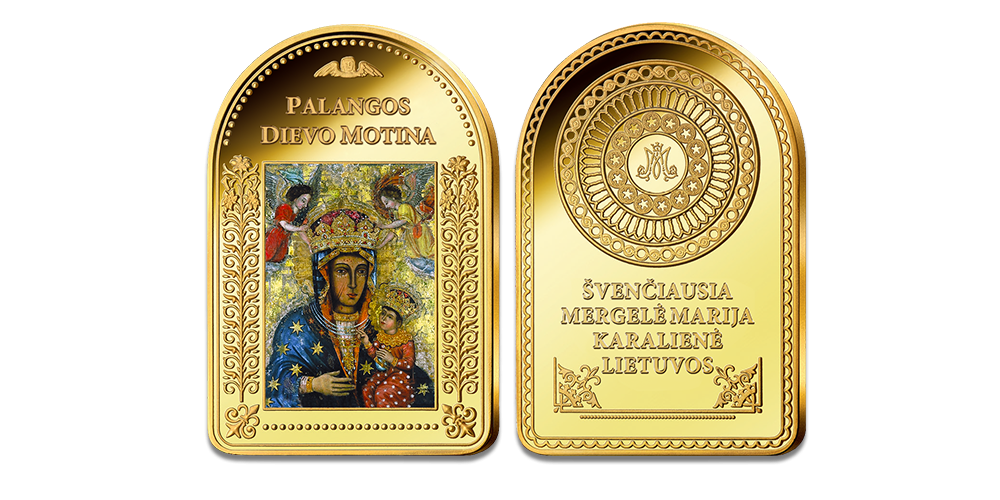 Paauksuotų luitelių rinkinys „Stebuklingi Dievo Motinos paveikslai“1
