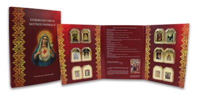 Paauksuotų luitelių rinkinys „Stebuklingi Dievo Motinos paveikslai“