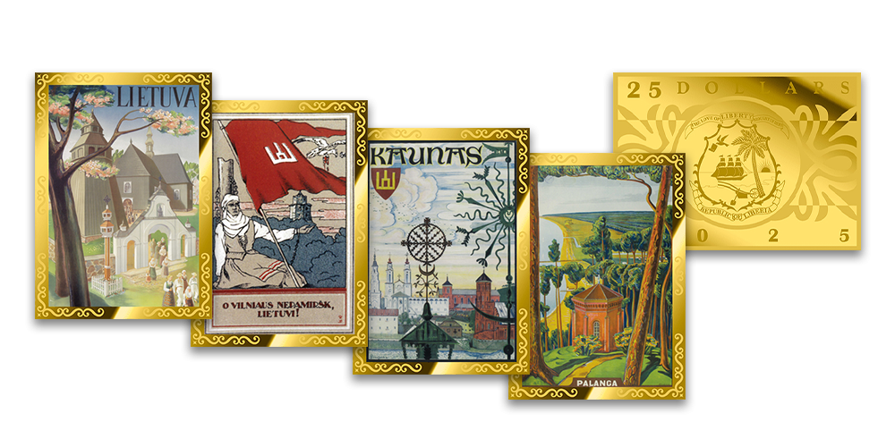 Aukso monetų rinkinys „Lietuva plakatuose 1924–1937“