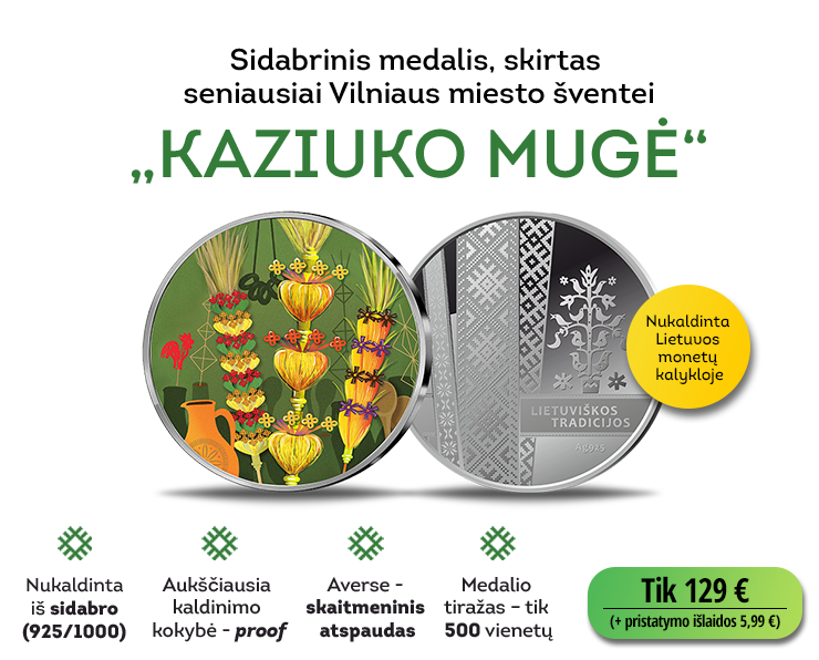 Sidabrinis medalis „Kaziuko mugė“