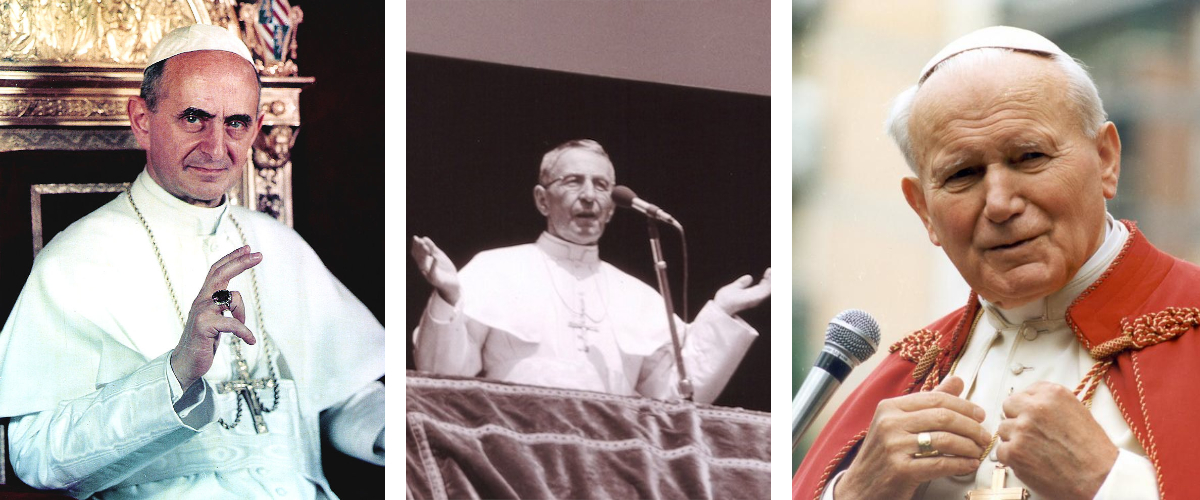 Trys popiežiai