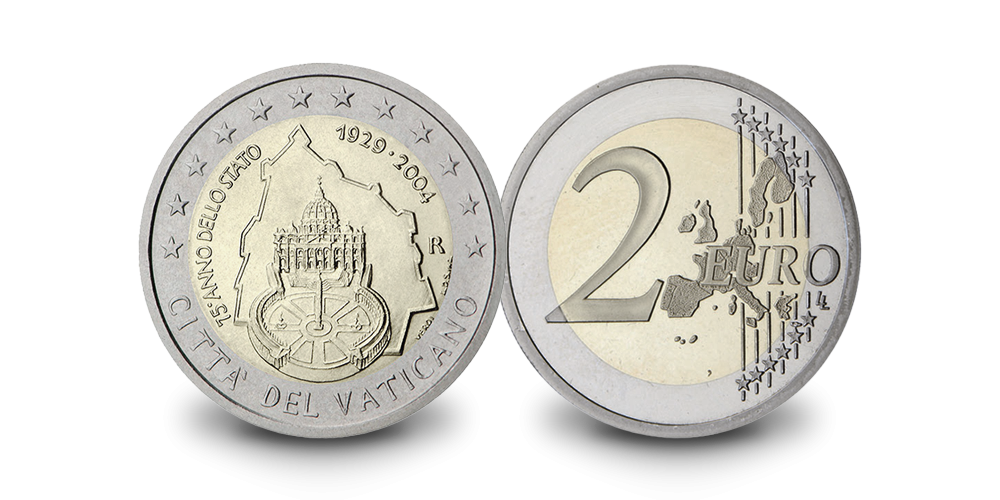 Vatikano 75-mečio proginė 2 eurų moneta1
