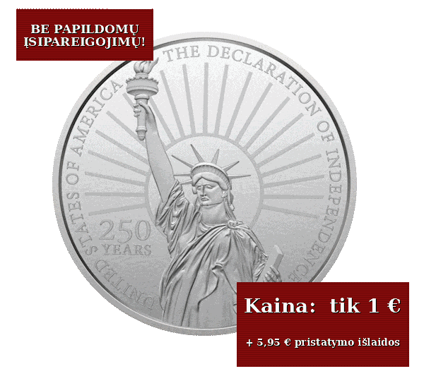 Proginis medalis „Jungtinėms Amerikos Valstijoms - 250 metų“